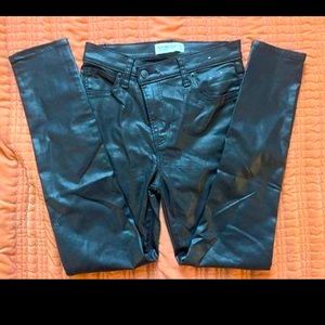 Abercrombie NWOT metallic jeans